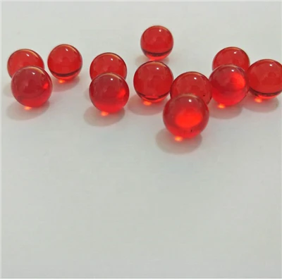 Diameter 8mm røde glaskugler